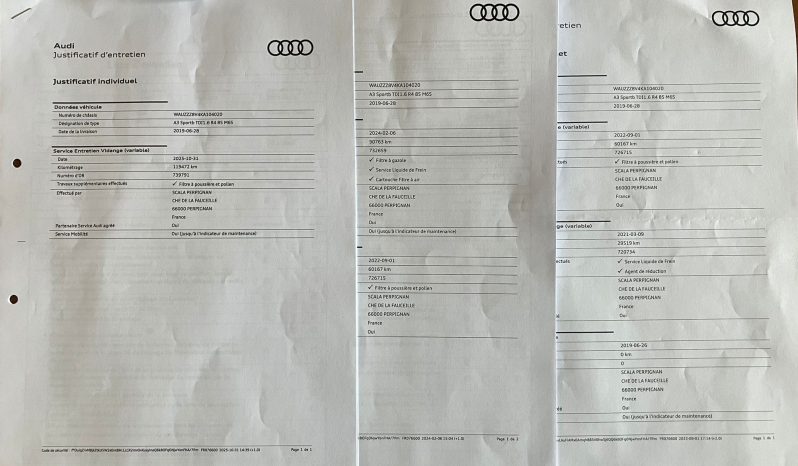 Audi  A3 Sportback 30 1.6 tdi Sport 116cv S LINE EST pieno