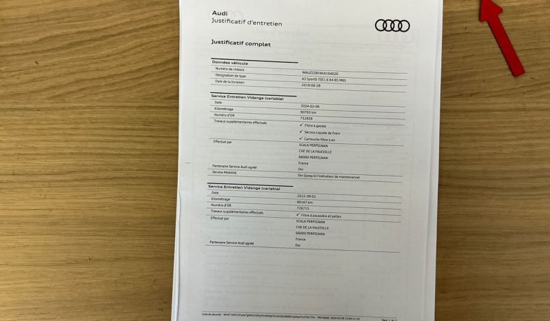 Audi  A3 Sportback 30 1.6 tdi Sport 116cv S LINE EST pieno